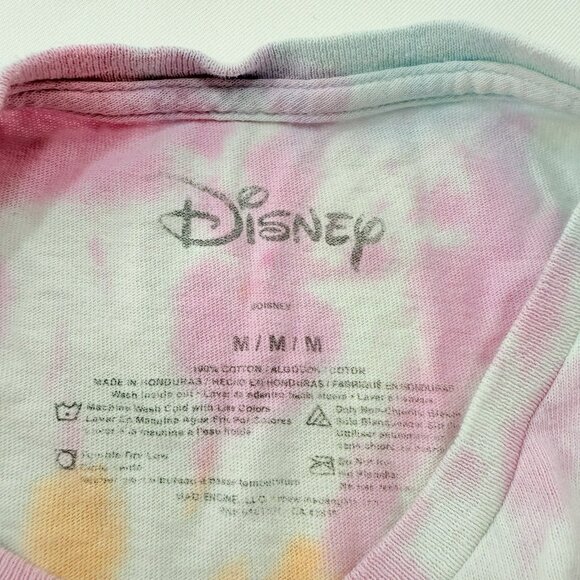 Disney Mickey Mouse TShirt Tie Dyed Size M Men Women Unisex Colorful Rainbow Top - Picture 7 of 10